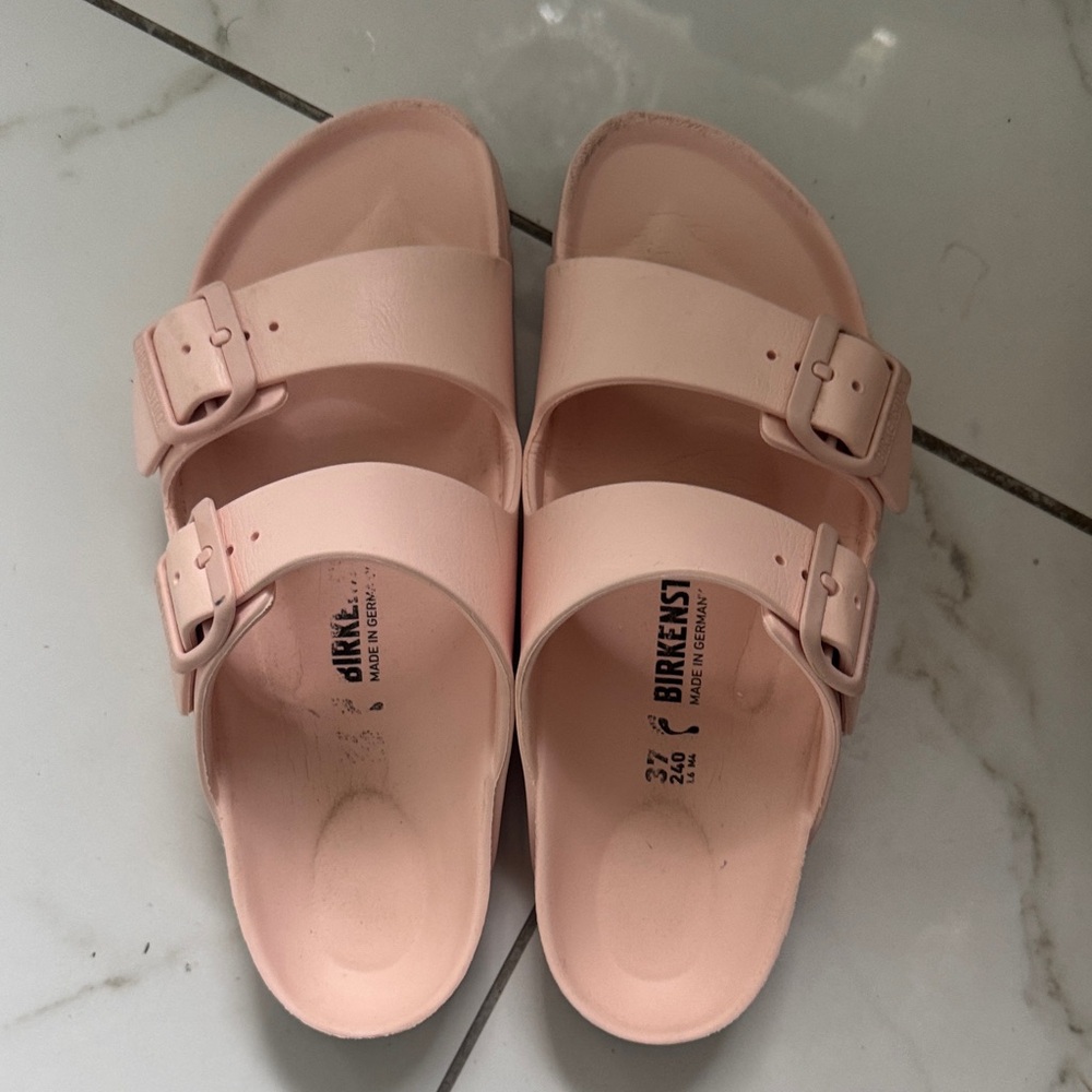 Birkenstock Light Pink Slide Sandals
